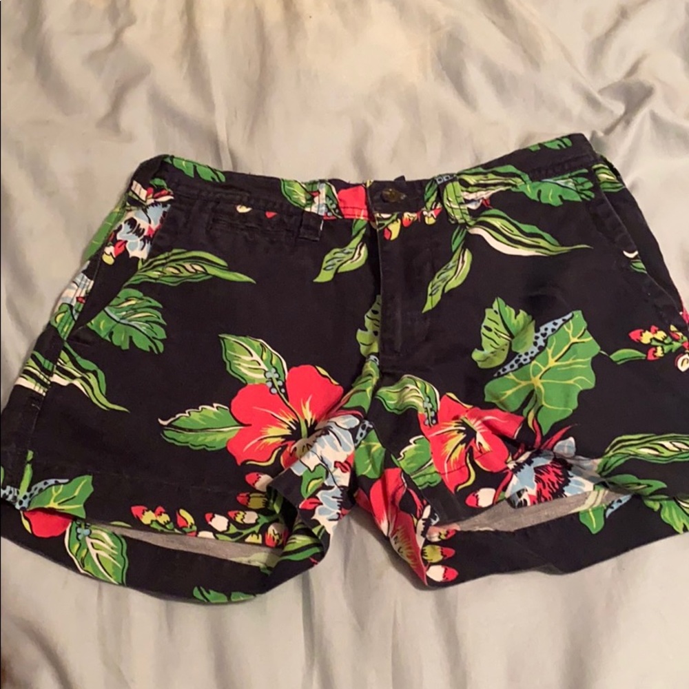 Polo floral shorts